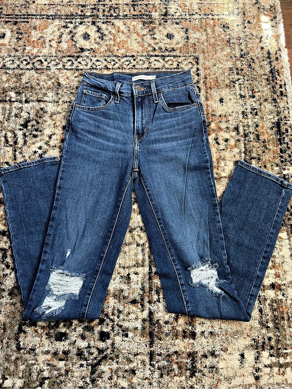 Levi's 721 High Rise Straight Jeans.